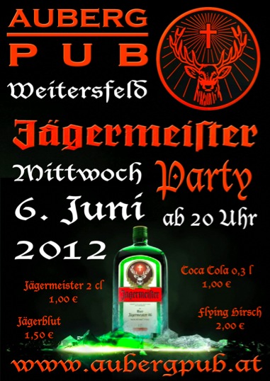 Jägermeister, Party, Weitersfeld, Jägerblut, eiskalt, 